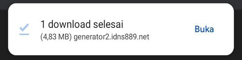file aplikasi Vio88 berhasil diunduh