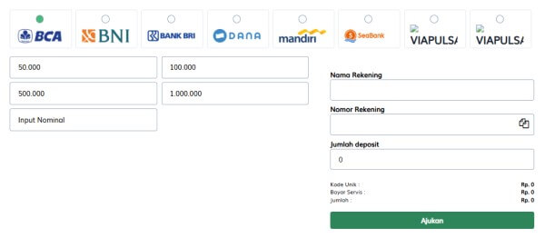 form deposit akun situs arizona88